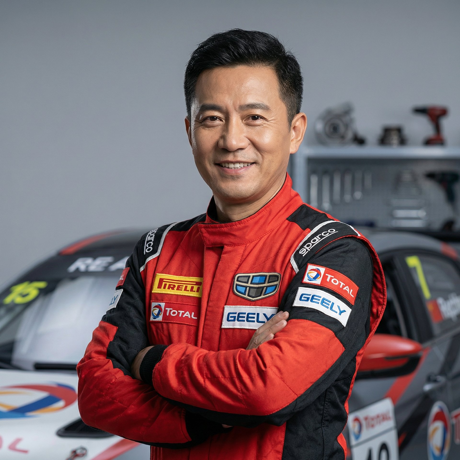 黄色仓库赛车手顾问陈志远